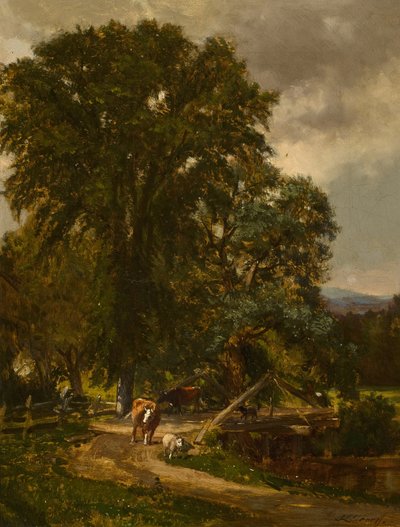 Rustic Bridge by Samuel Lancaster Gerry